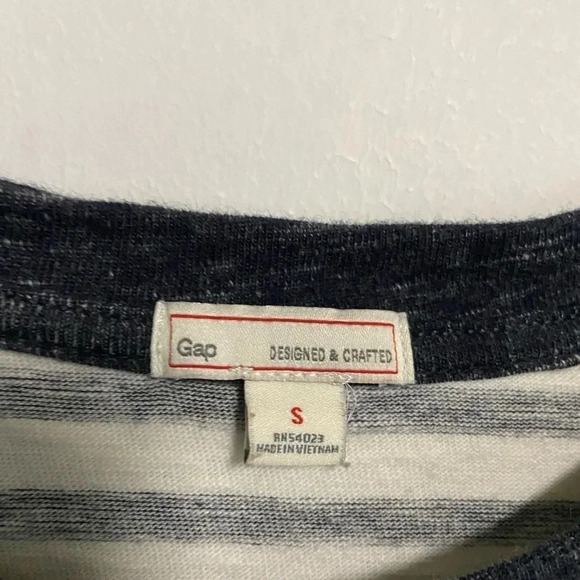 Gap Women’s Small Striped Zip‎ Pockets Shirttail Dress Nautical Preppy Coastal - Picture 14 of 15